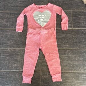 Carters Glitter Pajama Set - 12 month